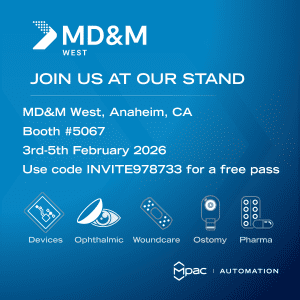 MD&M West, Anaheim, CA. Booth 5670 3rd-5th Feb 2026.